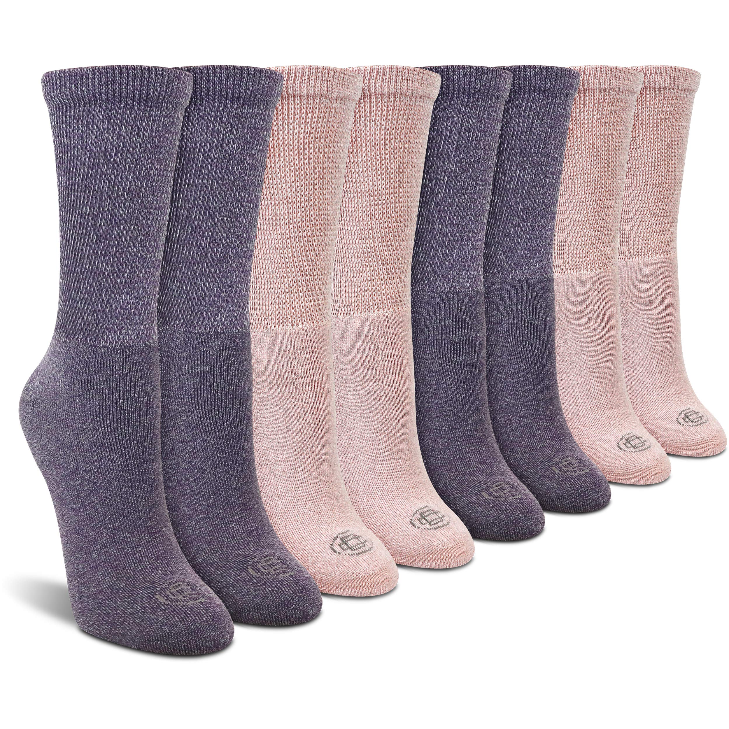 Doctor's Choice women's diabetic socks with soft cushioned crew for all-day comfort.
