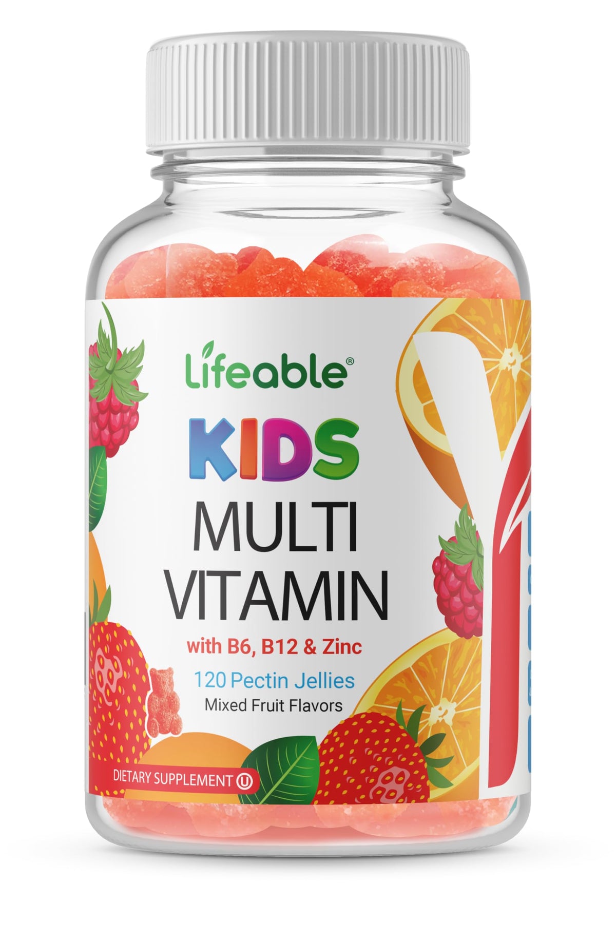 Doctors Orders Kids Multivitamin Gummies with fruit flavors for daily nutrition.