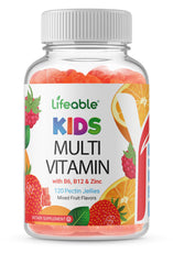 Doctors Orders Kids Multivitamin Gummies with fruit flavors for daily nutrition.