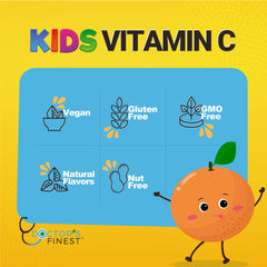 Doctors Orders vegetarian pectin chews orange, vegan daily wellness bite for kids