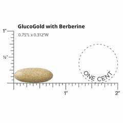 GlucoGold berberine visual illustrating the clinically dosed Berberine ingredient.