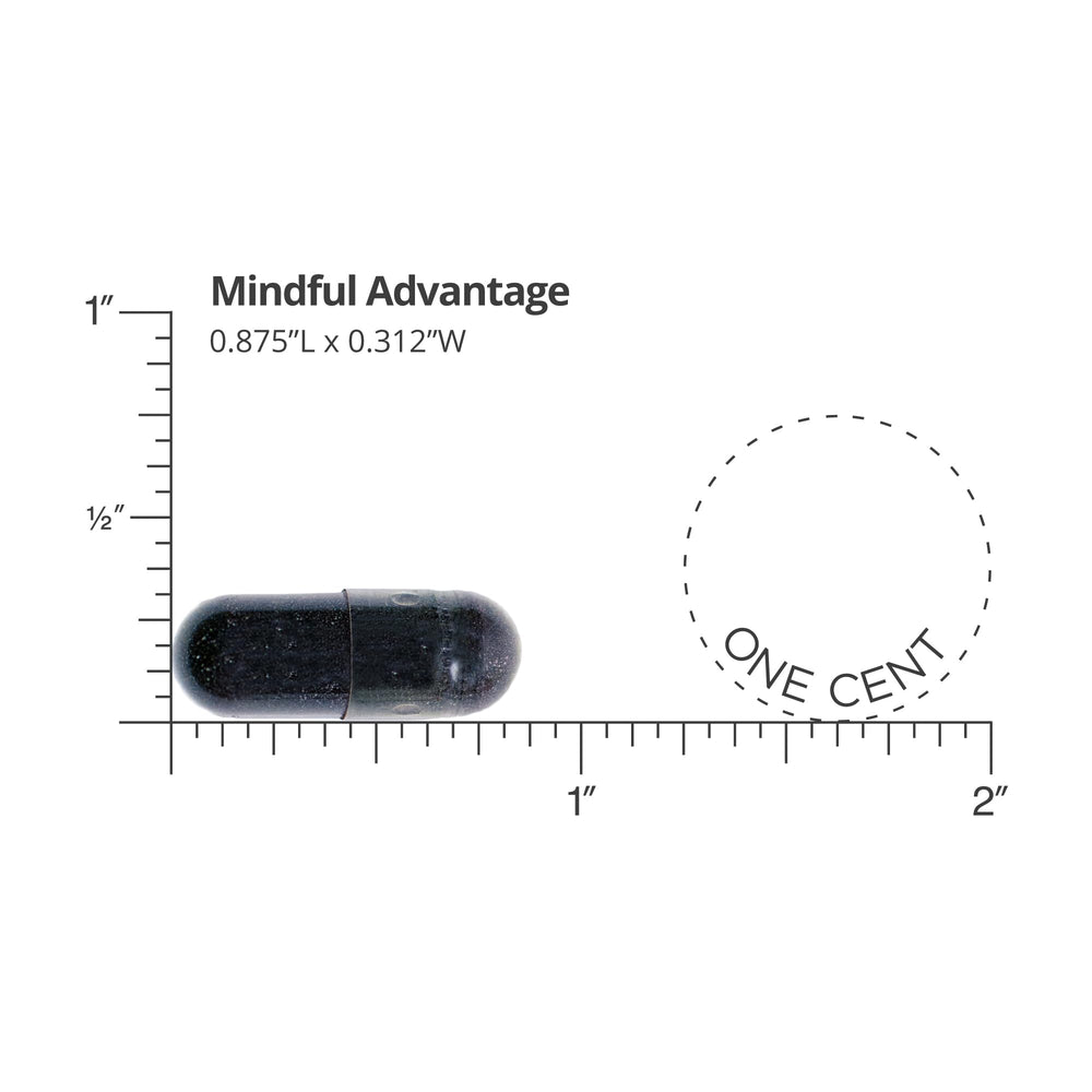 DOCTORS' PREFERRED Mindful Advantage vial on shelf for easy access.