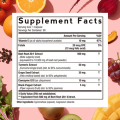 Closeup of Doctor's Recipes Beet Root capsules for convenient daily use