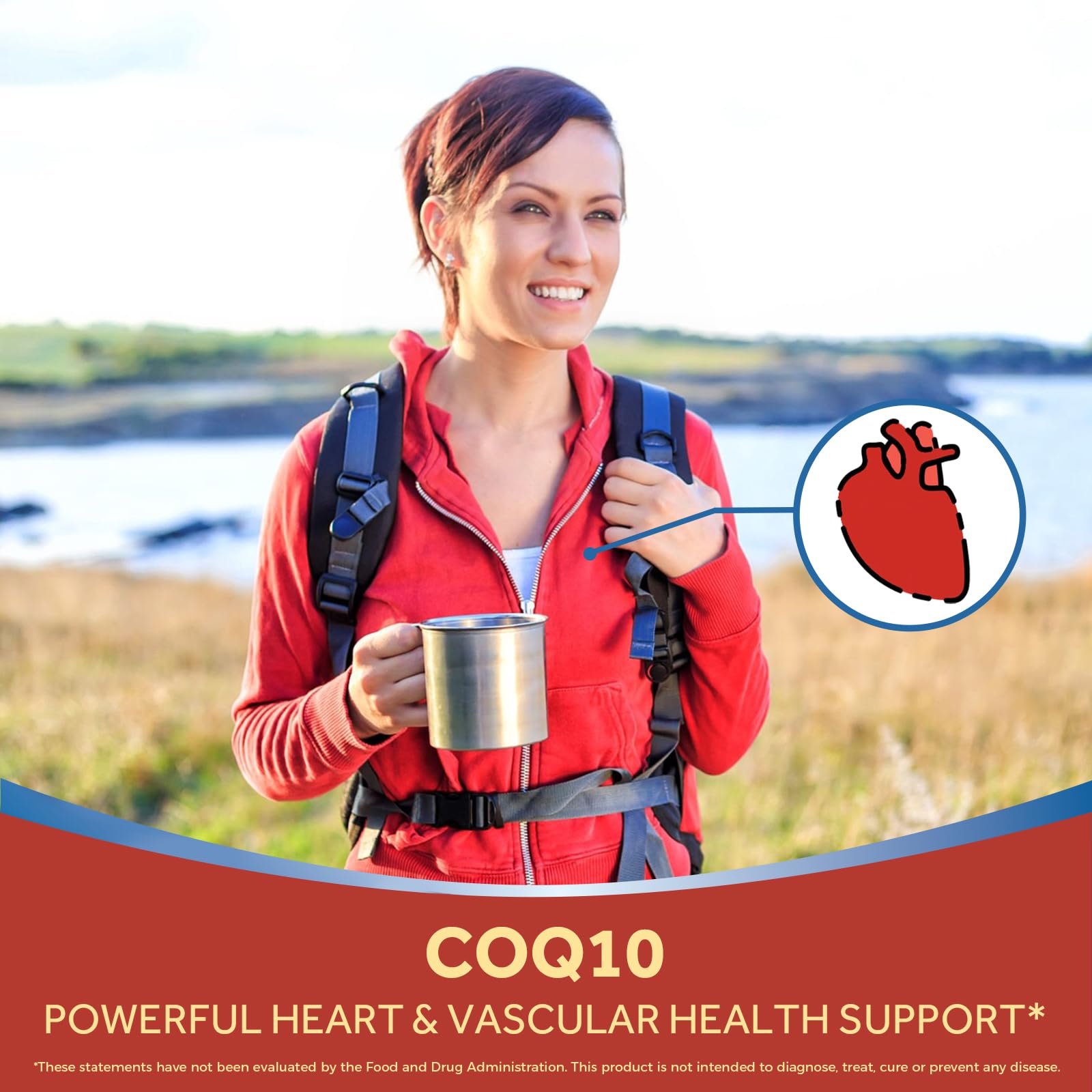 Doctor's Recipes CoQ10 bottle label detailing ingredients and dosage
