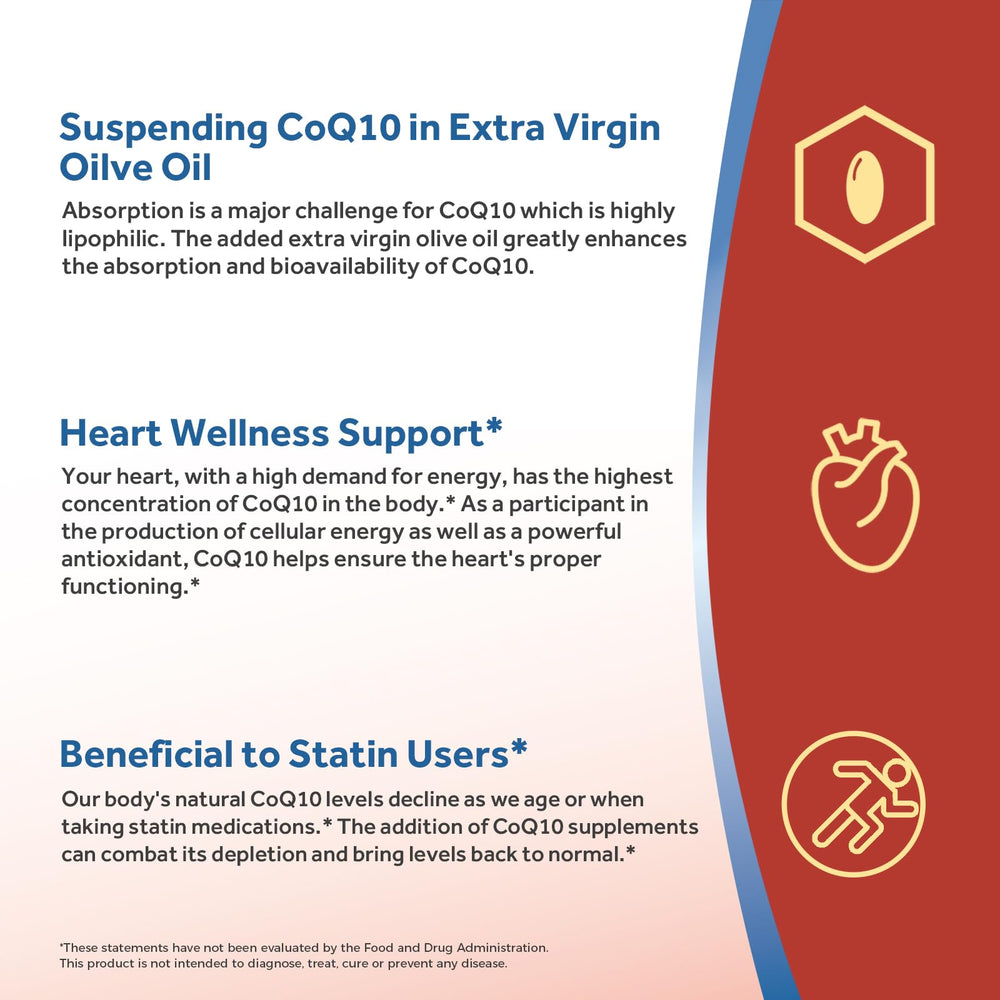 Heart health graphic for Doctor's Recipes CoQ10 packaging
