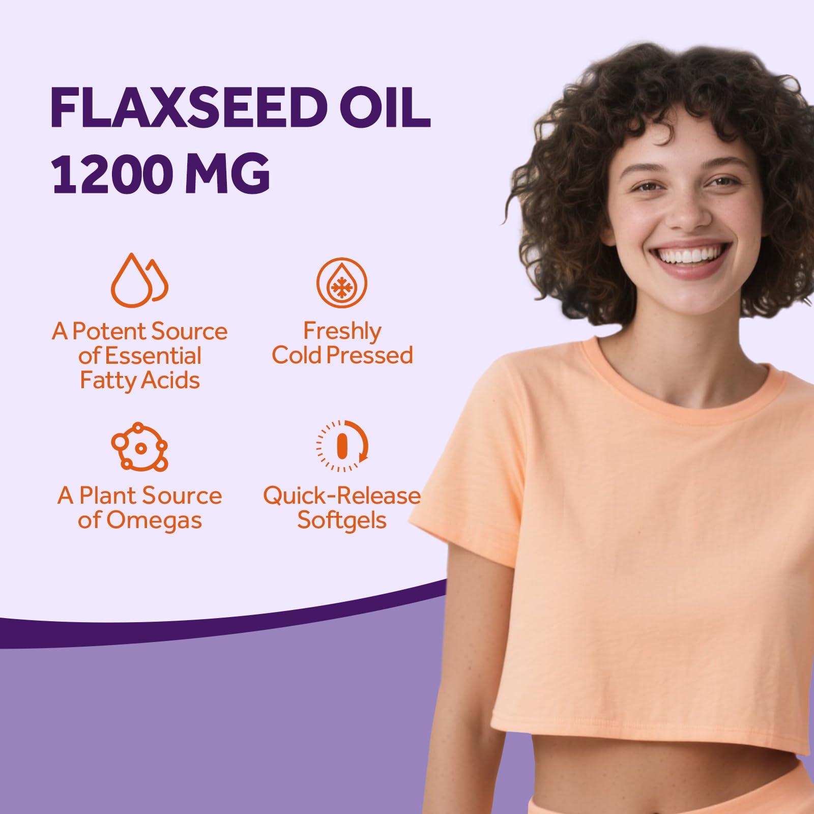 Doctor's Recipes flaxseed oil packaging displays USA GMP facility badge