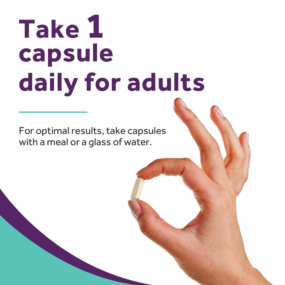 60 vegan capsules ready for a simple daily routine.