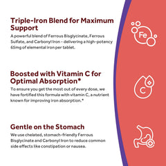 Doctor's Recipes Iron bottle pour demonstrating easy daily dosing.