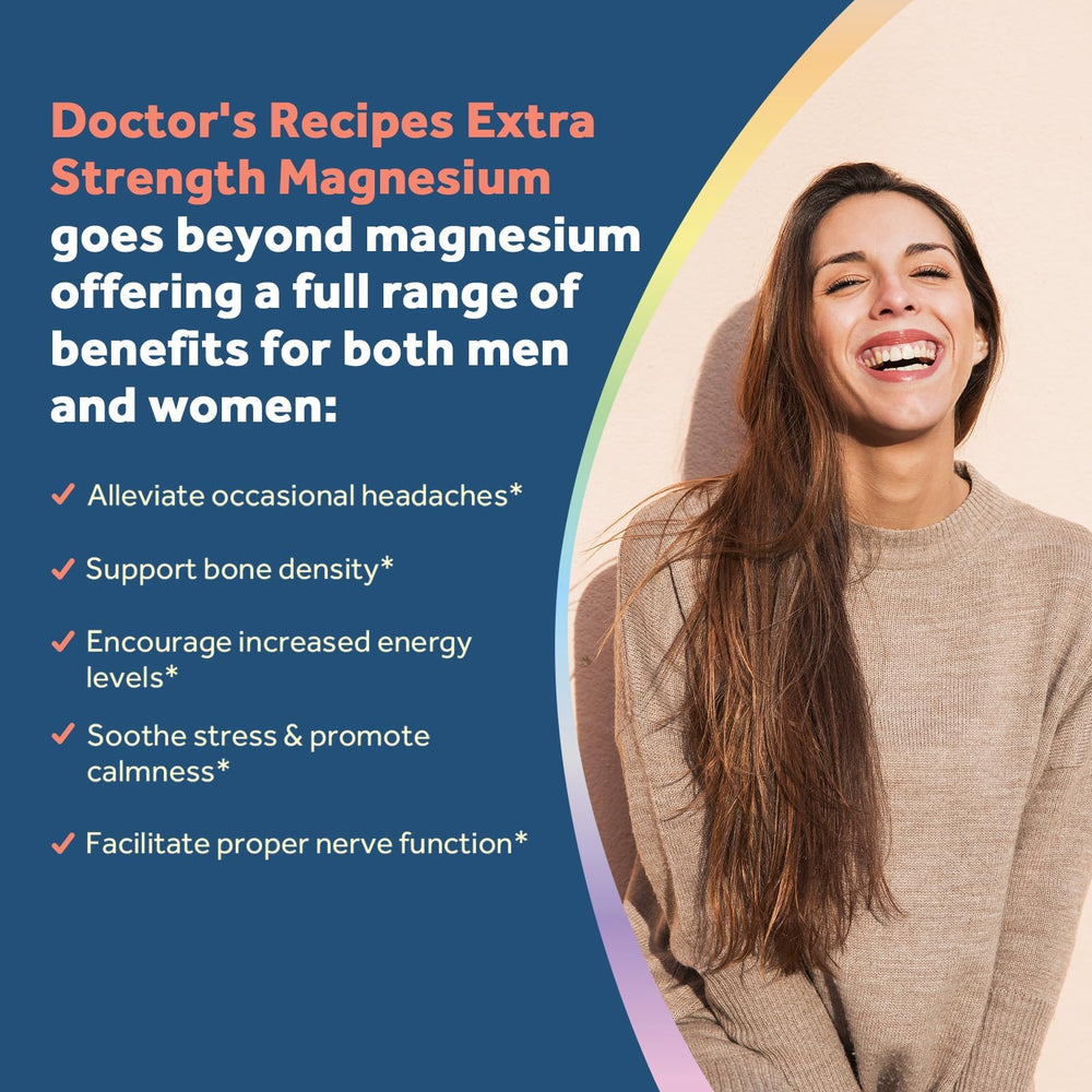 Doctor's Recipes Magnesium Glycinate label confirms USA-made quality.