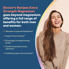 Doctor's Recipes Magnesium Glycinate label confirms USA-made quality.