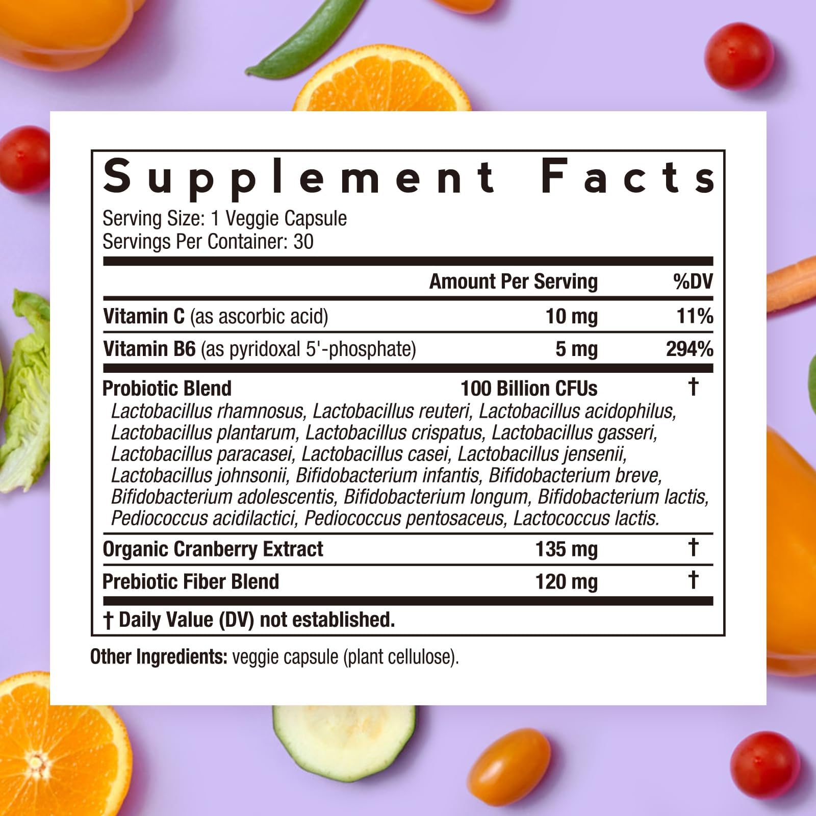 Close-up of Doctor's Recipes probiotic capsules for on-the-go use.