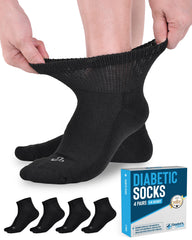 Doctor's Select ankle diabetic socks with loose-top design for comfortable fit.