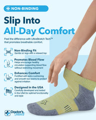 Doctor's Select light pink bamboo socks provide gentle, breathable wear