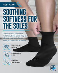 Calcetines diabéticos Doctor's Select para hombres, tejido suave y transpirable para uso diario.