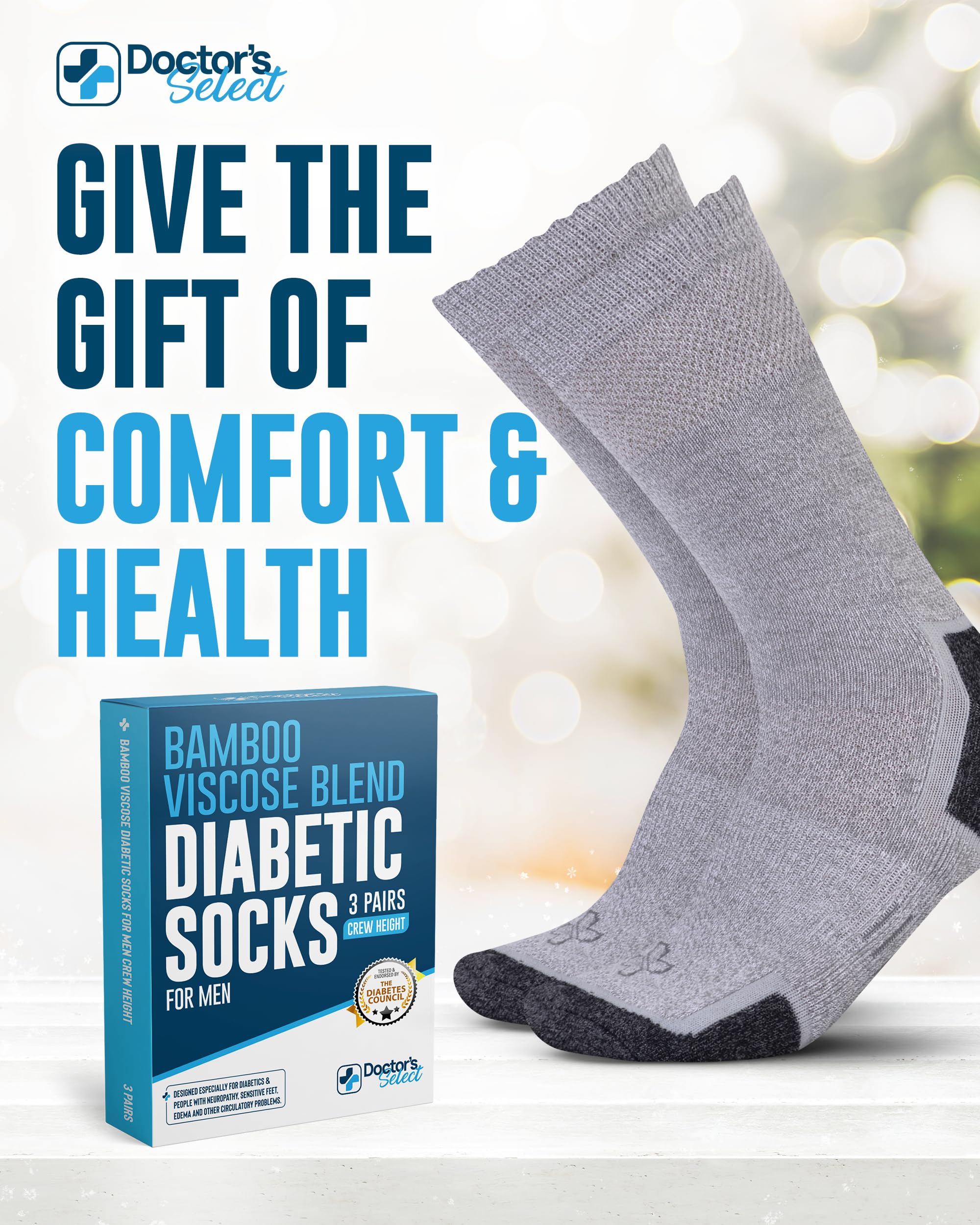 Doctor's Select calcetines diabéticos colores vivos para combinar con cualquier atuendo