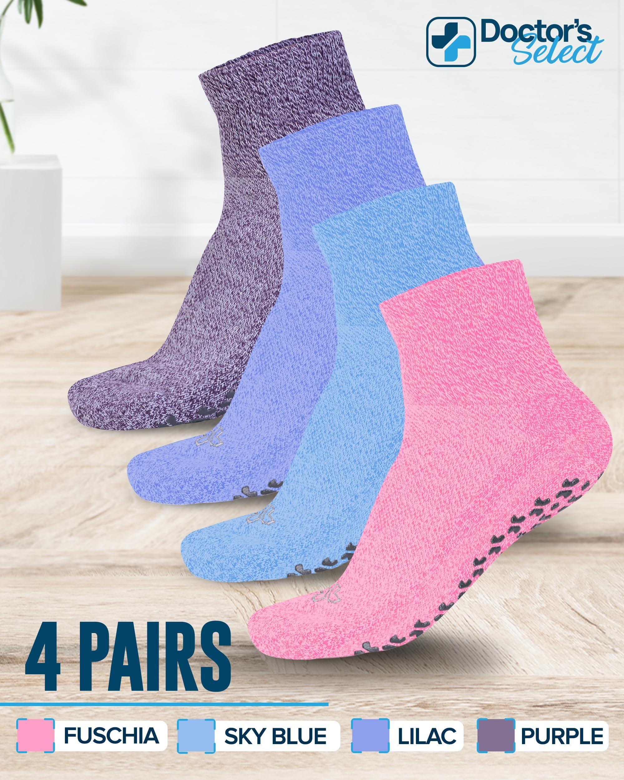 Doctor's Select cushioned-sole diabetic socks cushion feet for daily wear