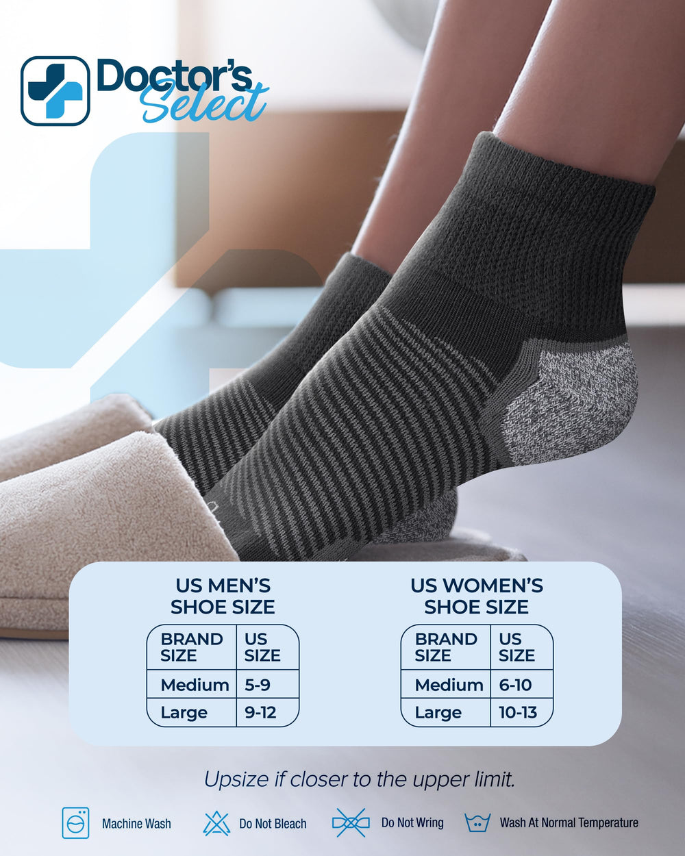 Doctor's Select diabetic socks endorsed by the Diabetes Council for quality.