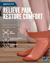 Doctor's Select diabetic socks with grips in green color offering slip resistance at home