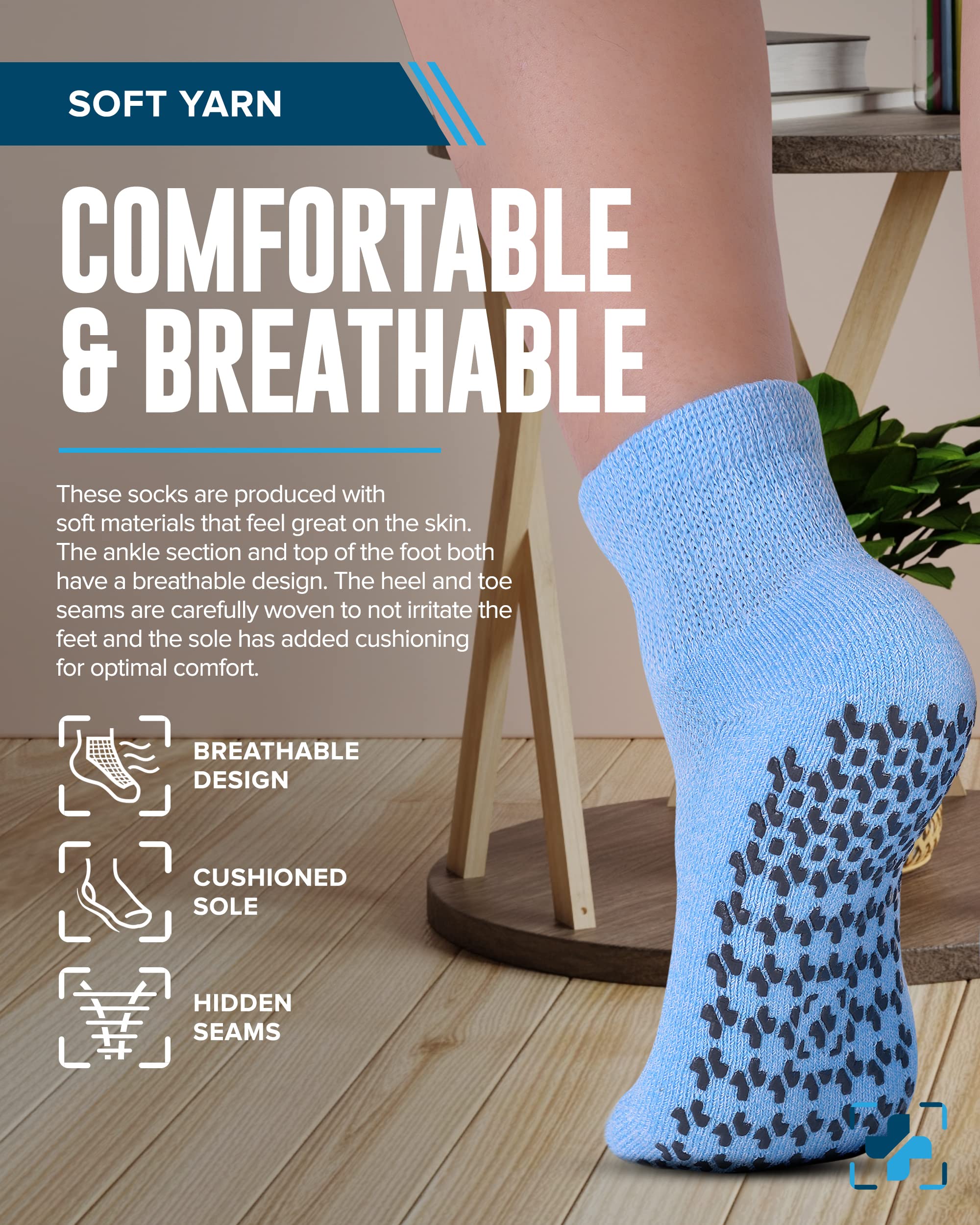 Doctor's Select loose-top diabetic socks support comfortable blood flow without constriction