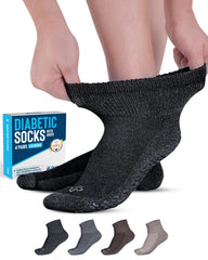 Doctor's Select diabetic socks pack of 4 pairs for everyday comfort and gentle fit