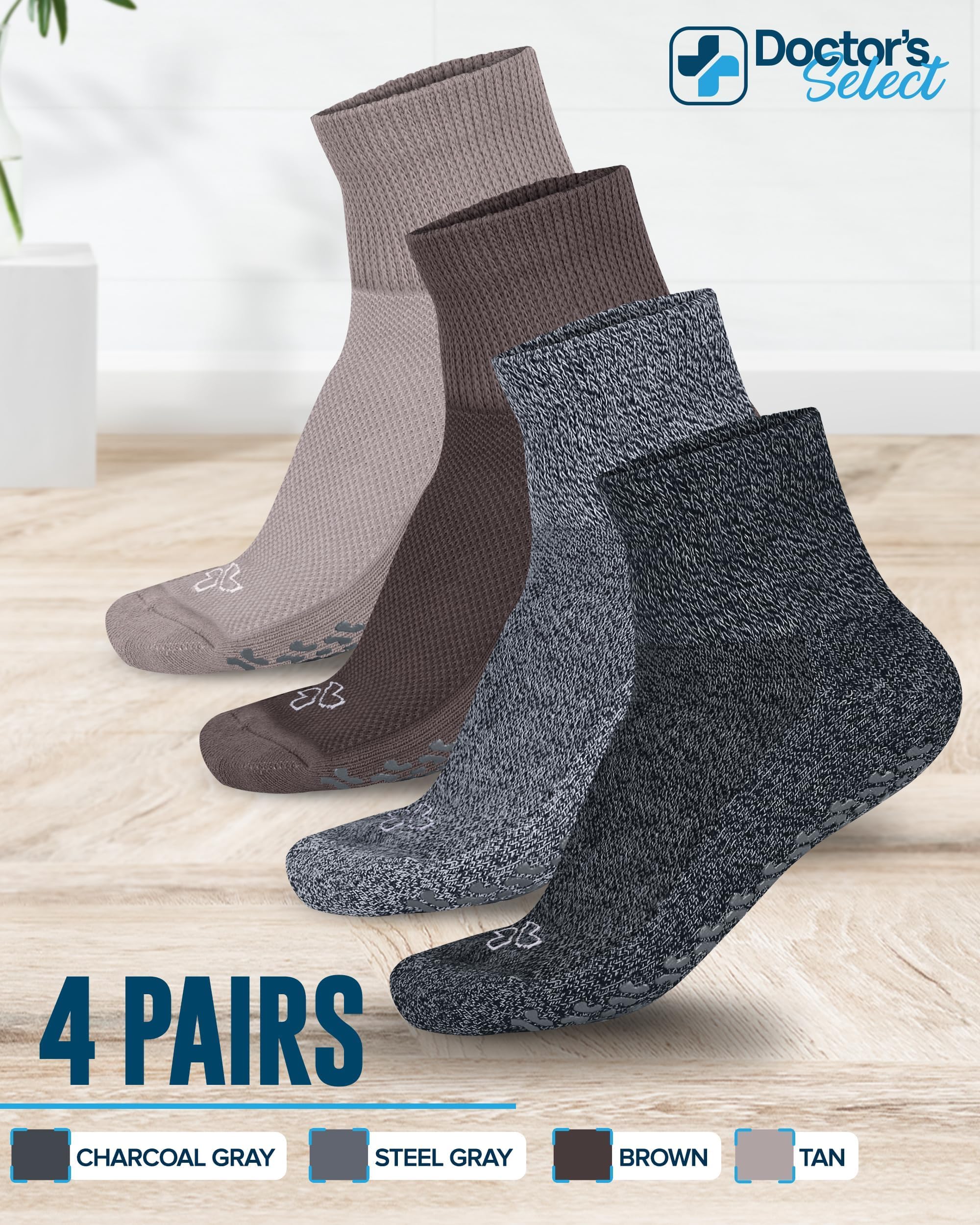 Size guide view for Doctor's Select diabetic socks helping choose the right fit
