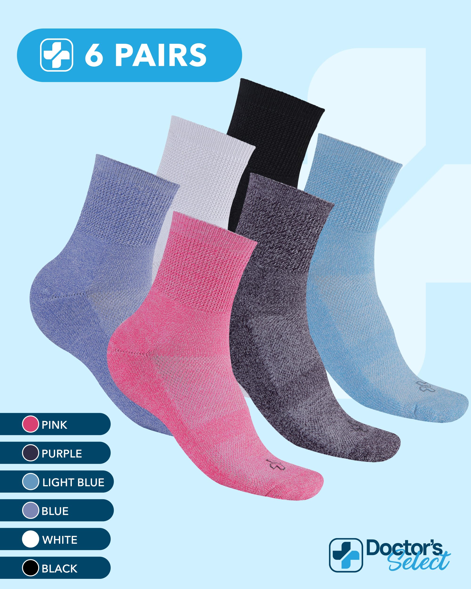 doctors-select durable machine-washable socks for everyday use.