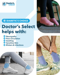 Doctor's Select durable machine-washable bamboo diabetic socks