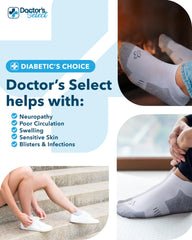 Doctor's Select smooth toe seams for sensitive feet