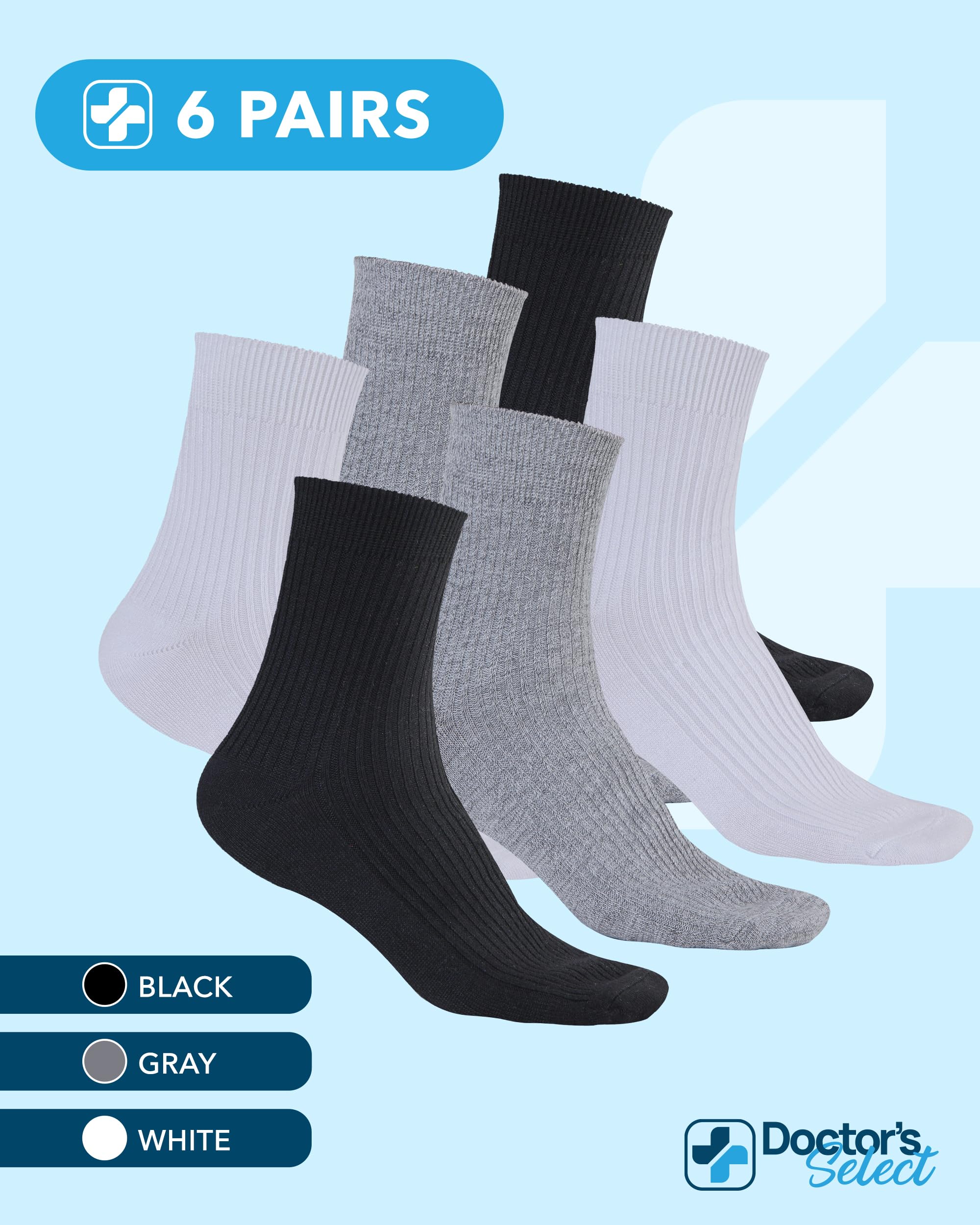 Ultra-stretch wide top design on Doctor's Select diabetic socks