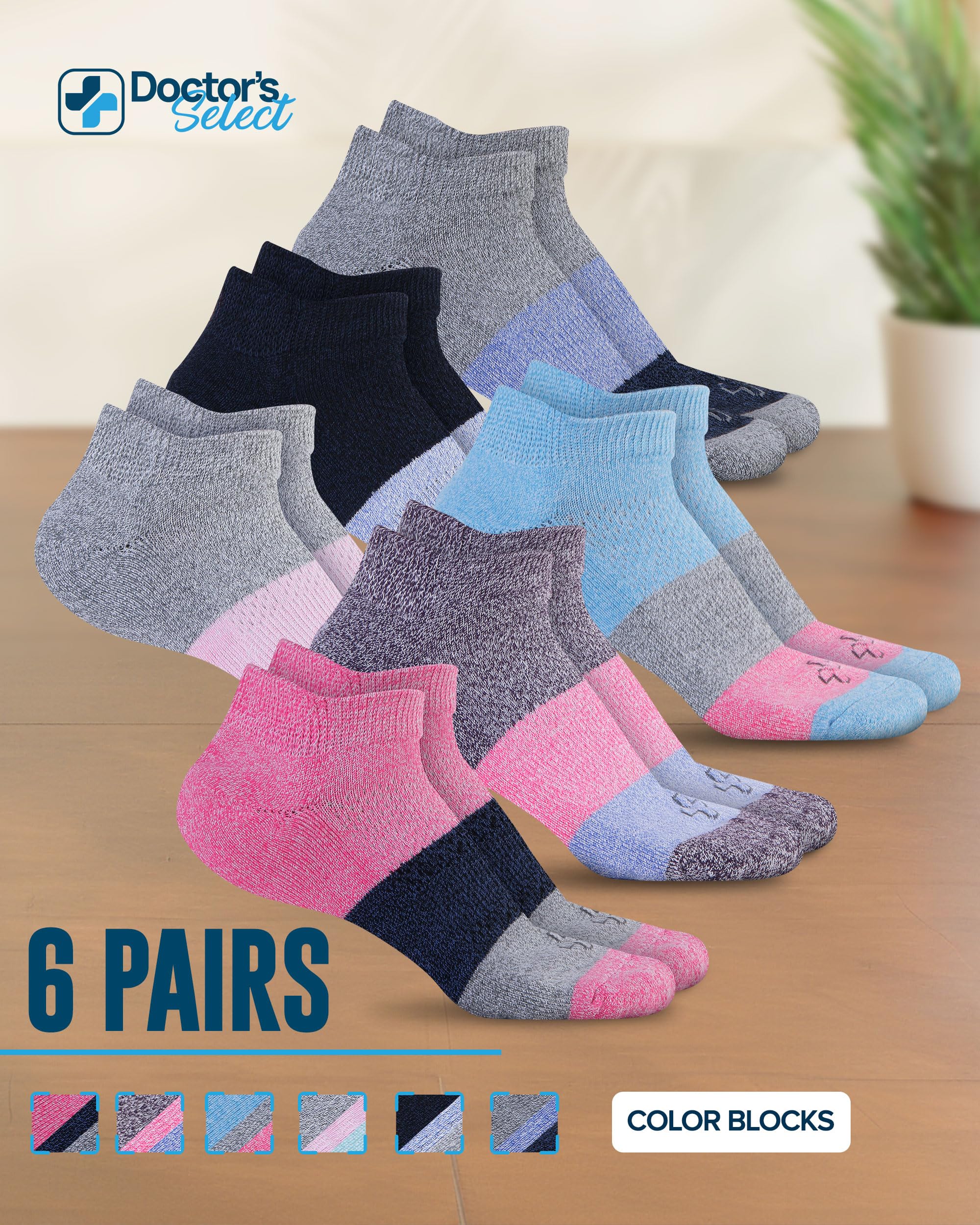 Doctor's Select viscose bamboo ankle sock durable through many washes