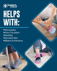 Doctor's Select viscose bamboo ankle sock moisture-wicking fibers keep feet dry