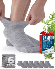 Doctor's Select viscose bamboo ankle socks pack shot highlighting breathable moisture-wicking fabric