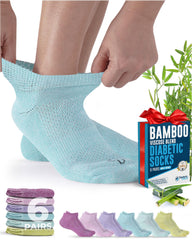 Doctor's Select bamboo ankle socks pink color for all-day breathable comfort
