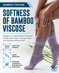 Doctor's Select wide-width diabetic socks stay comfortable during long days.