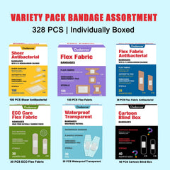 Dodanros flex bandages with treatment for secure adhesion