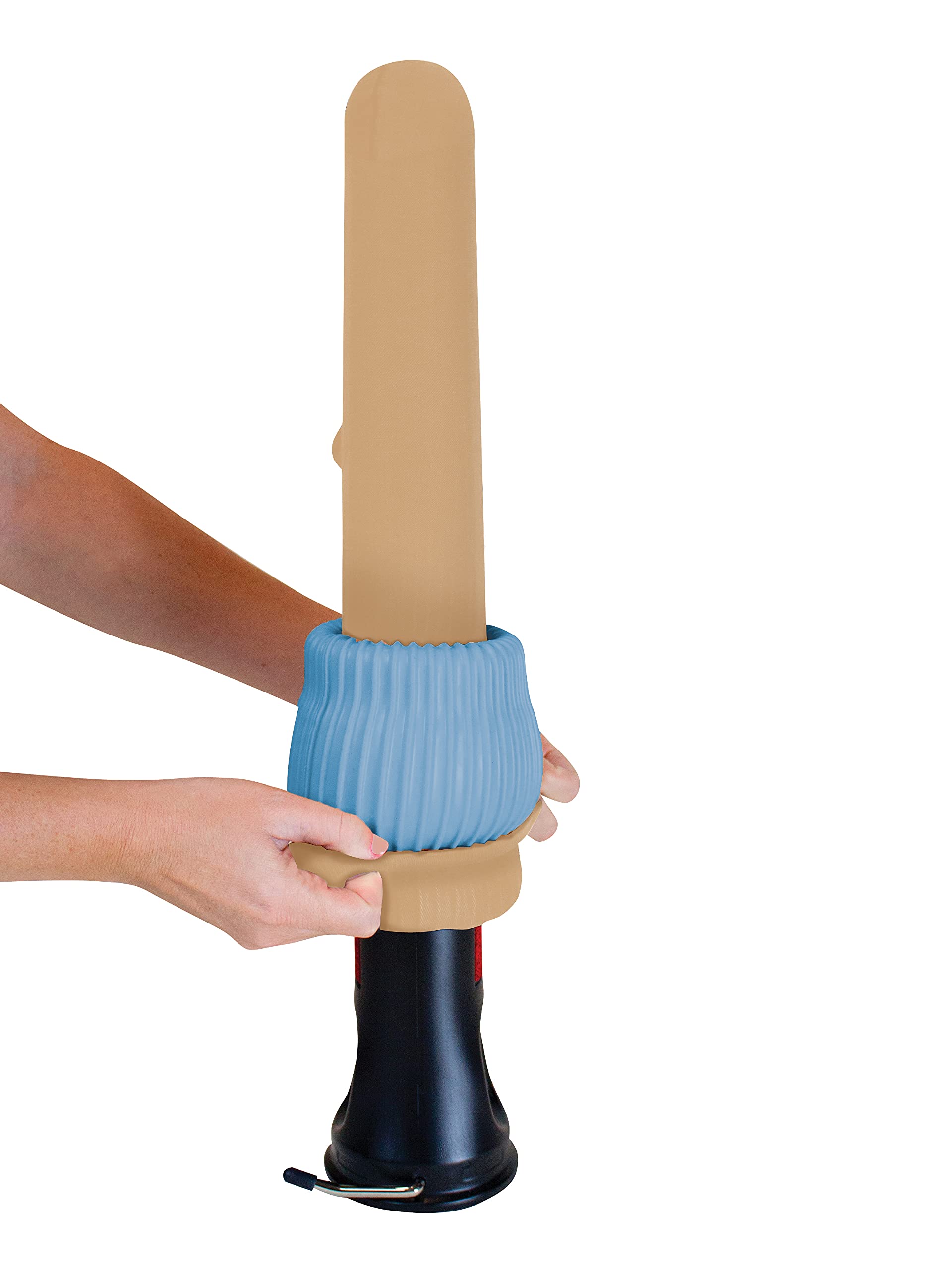 Doff N' Donner Cone tall black supports safe, controlled removal
