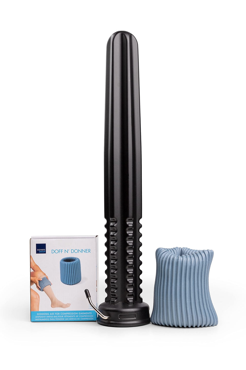 Doff N' Donner Sleeve blue aids easier removal of stockings