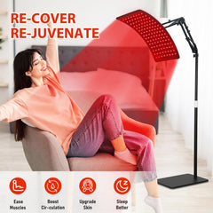Doinart curved surface focuses red light for deeper tissue coverage.