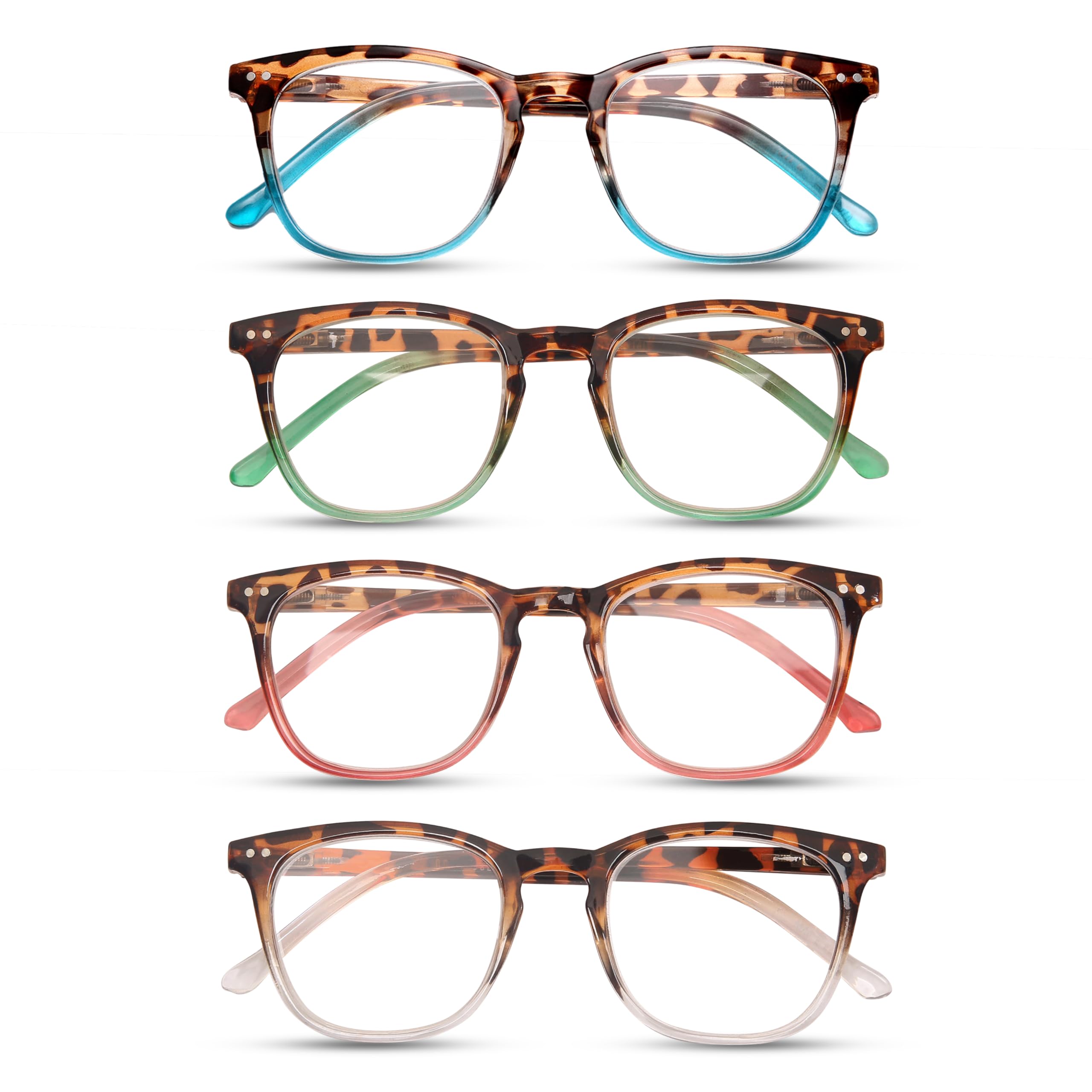 Dolarosey women's square-frame reading glasses for versatile daily wear