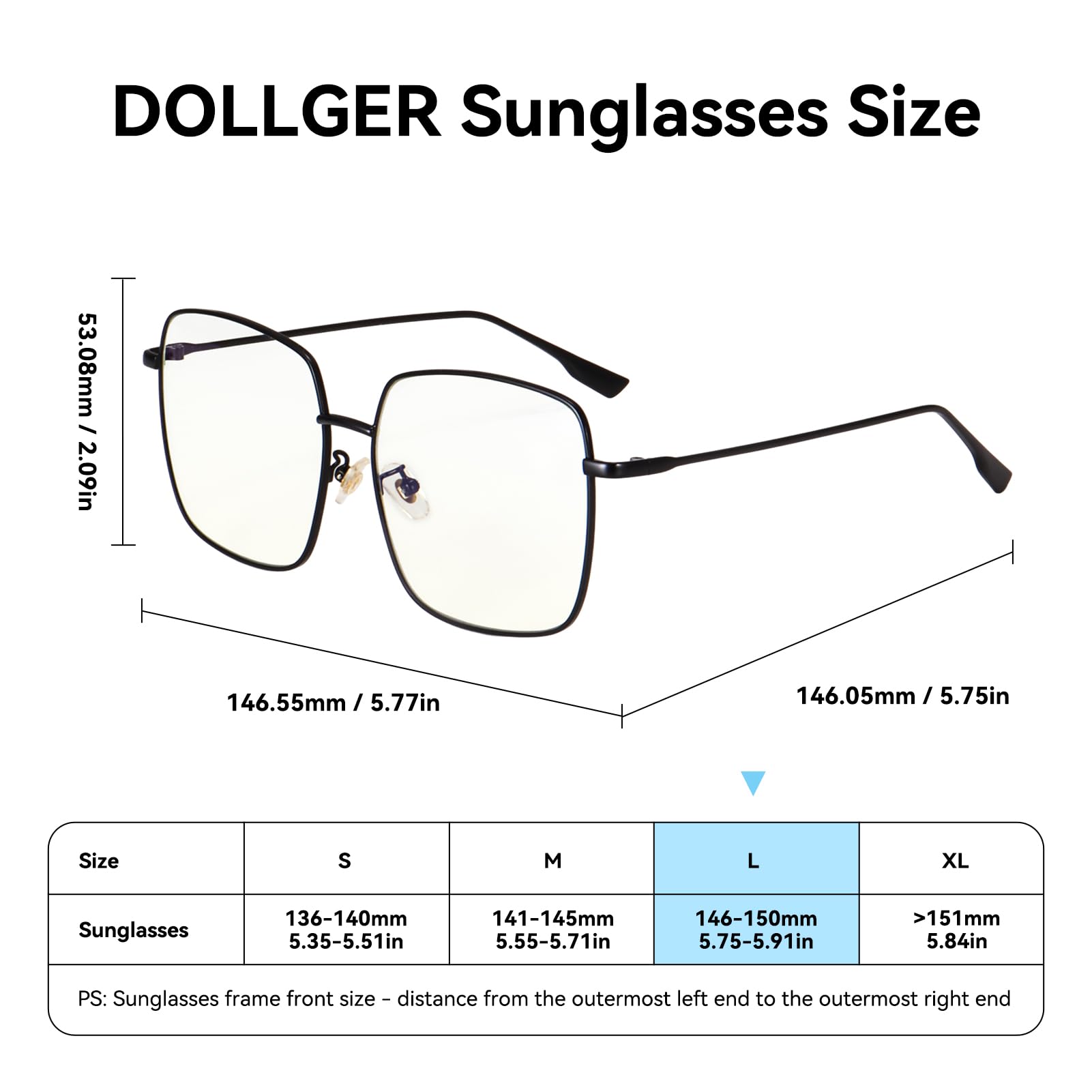 Dollger blue light blocking glasses packaging case image for easy storage.