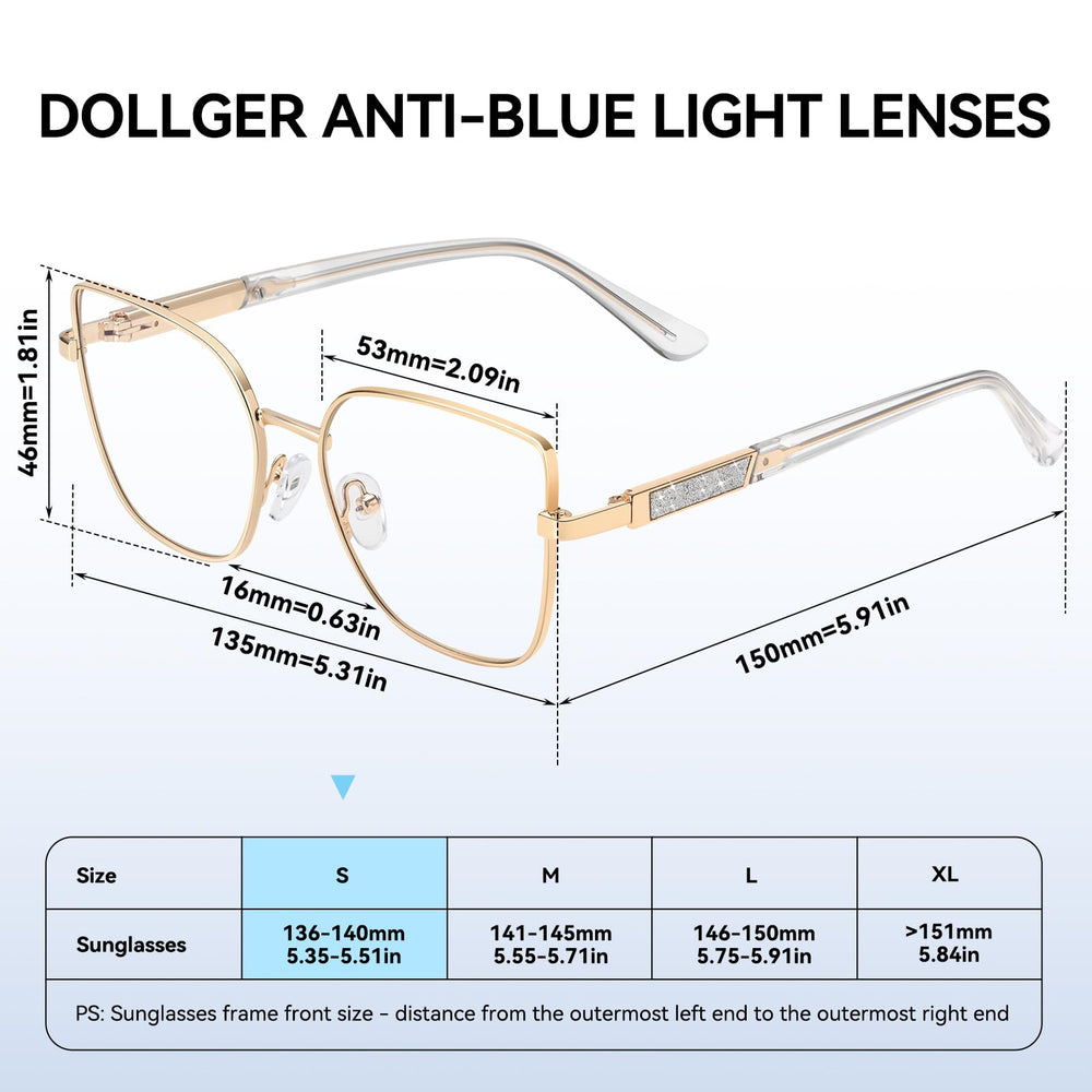 Dollger PC lens blue light filter for screen viewing