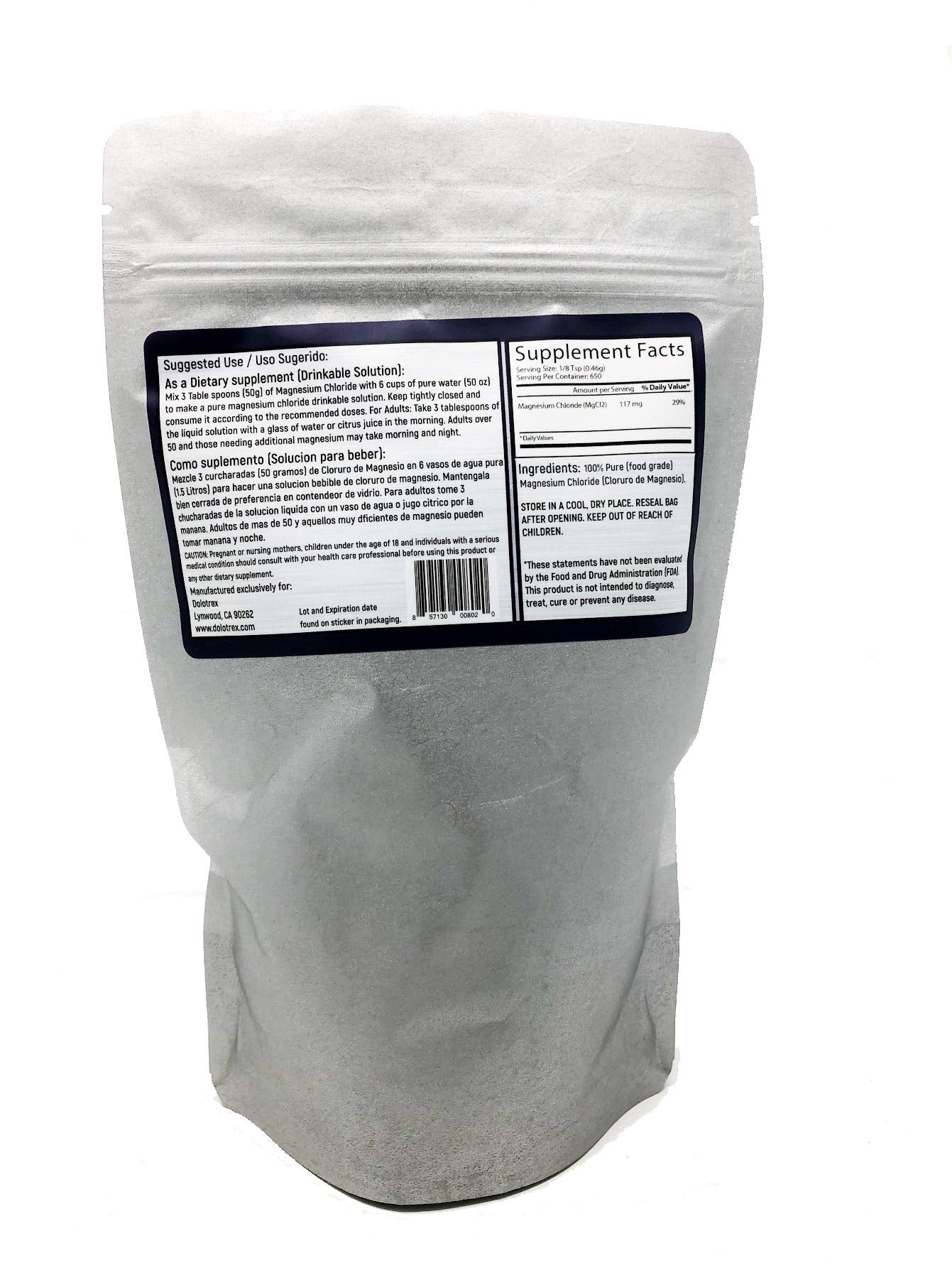 Dolotrex 300 g food-grade magnesium chloride packaging highlight