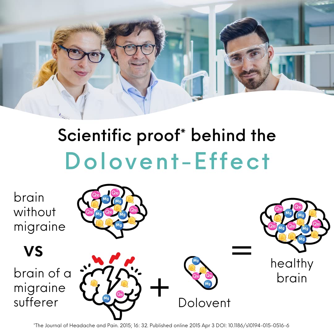 Dolovent dosage capsules on table suggest simple routine integration.