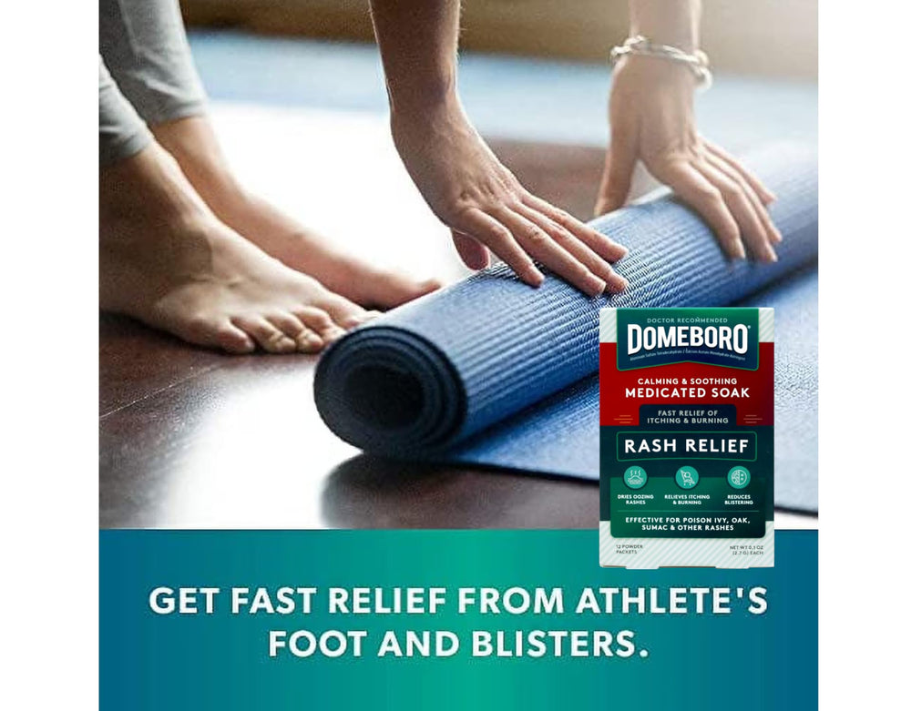 Domeboro soothes athlete’s foot itch and burn