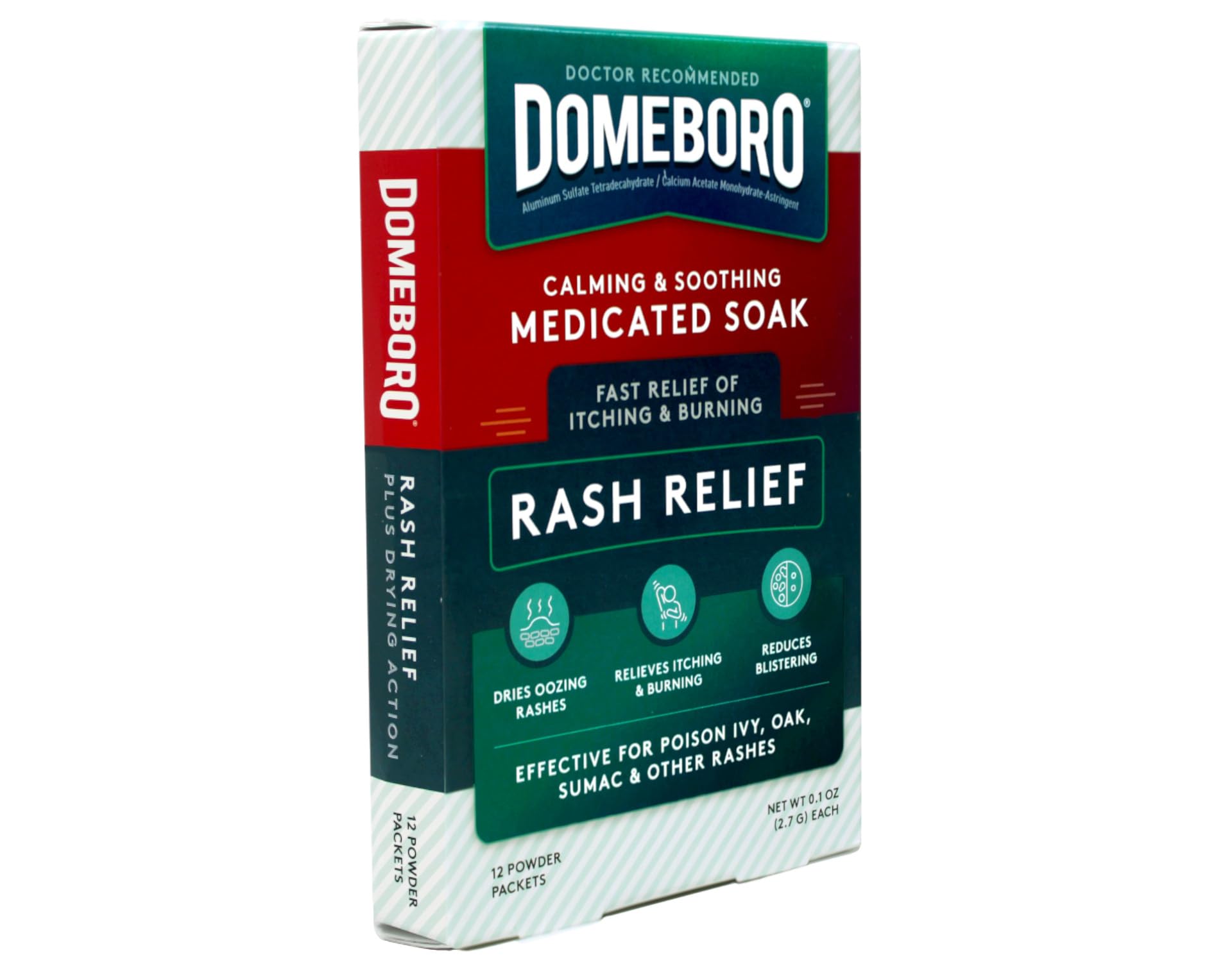 Domeboro soak dissolving in water for gentle skin care