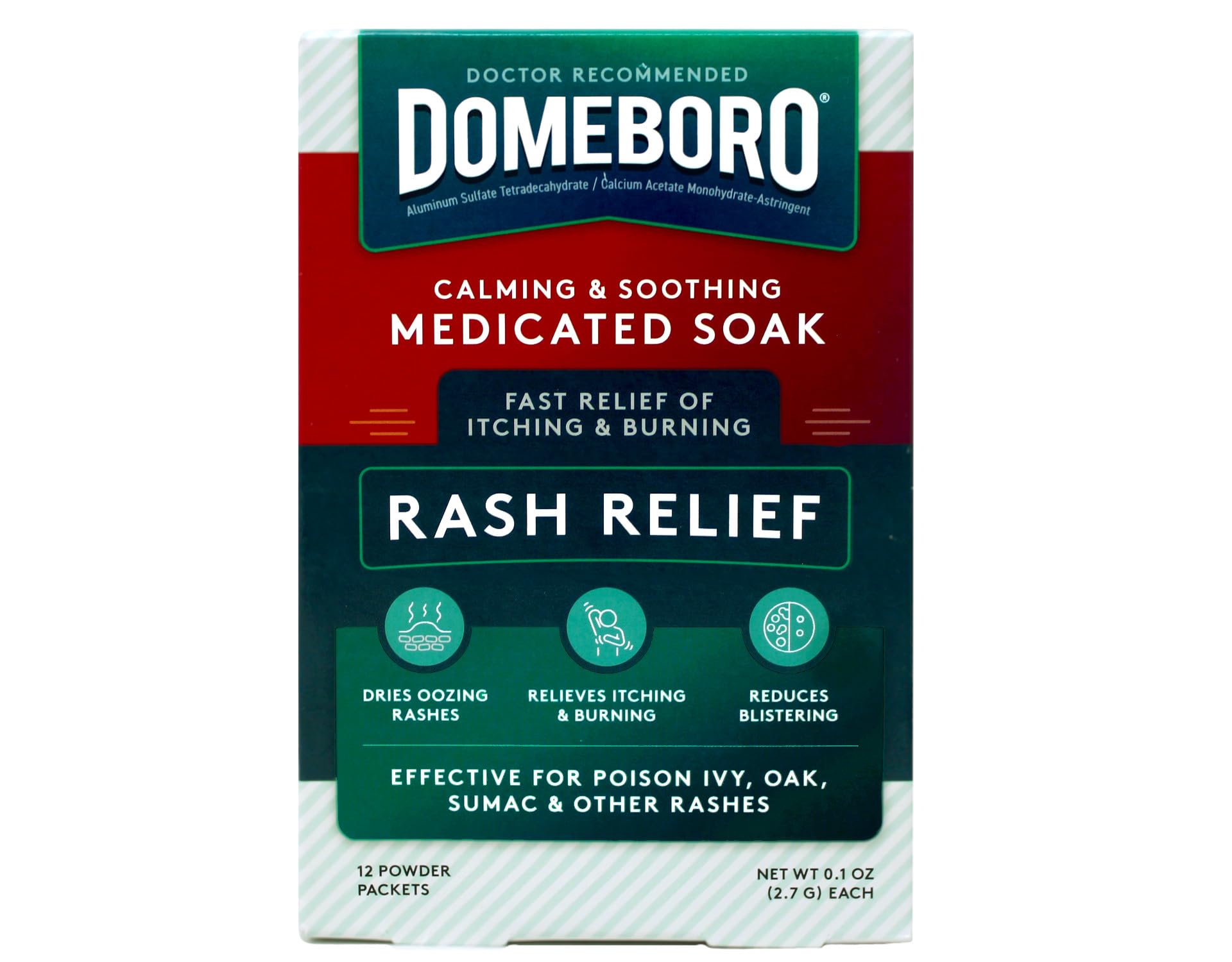 Domeboro three-pack packaging displayed for convenience