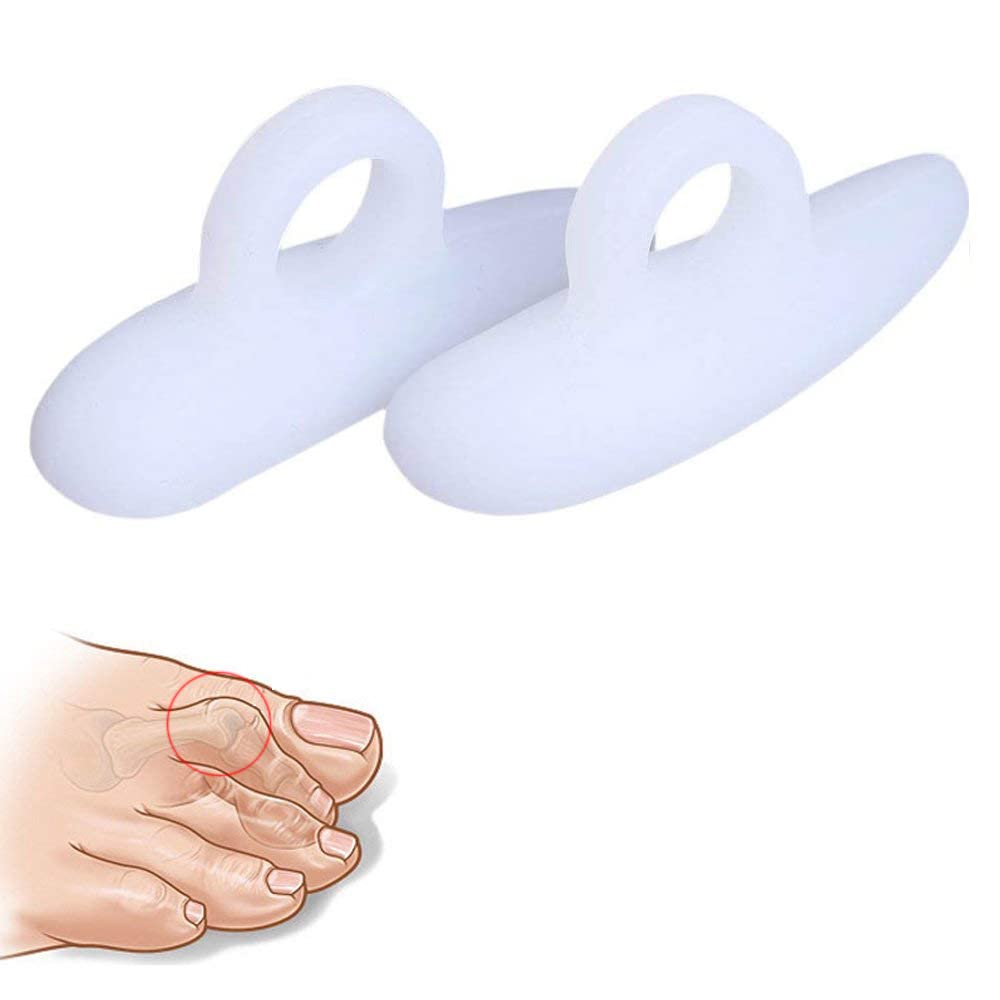 DOMG hammer toe crest pad right on foot provides gentle alignment and comfort.