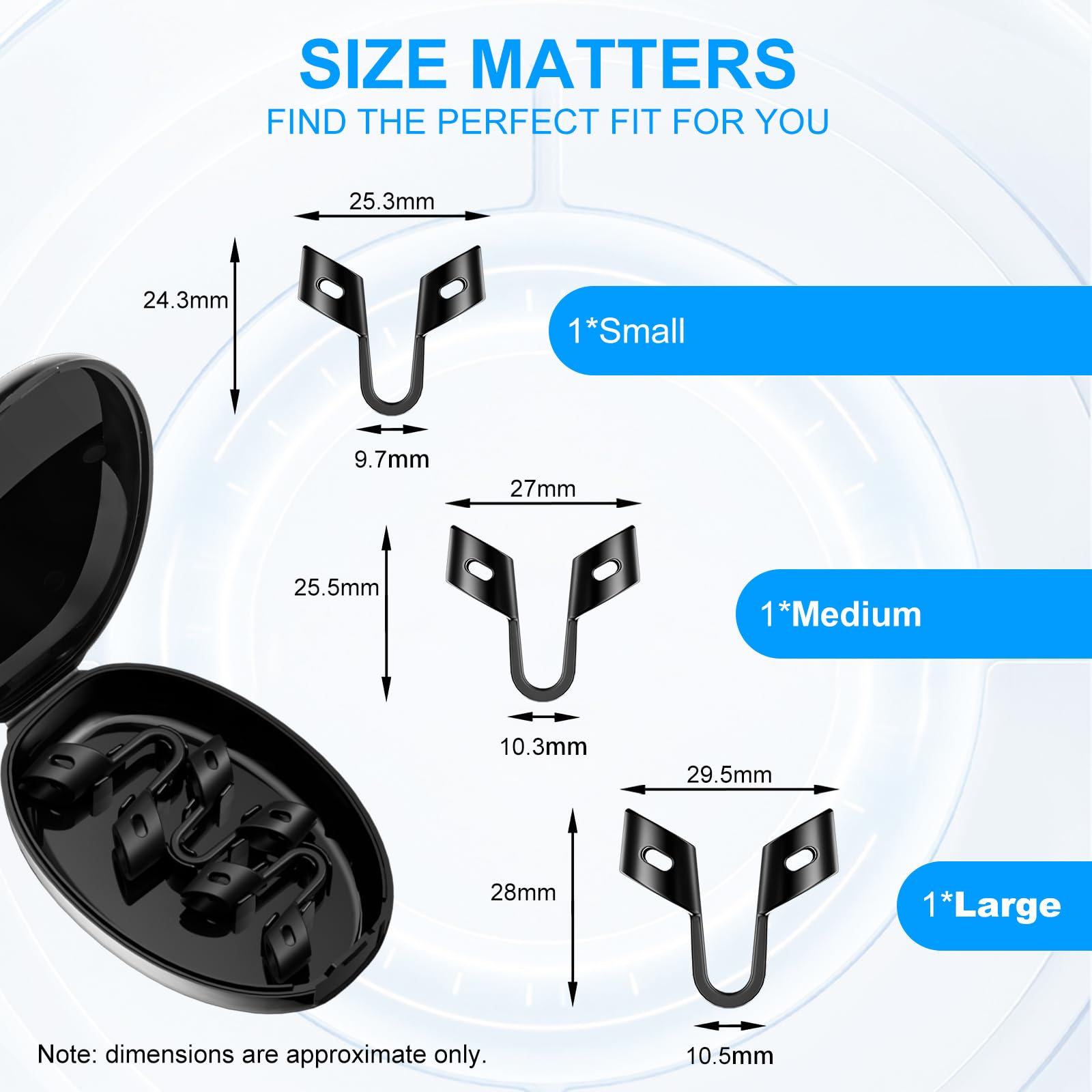 DOMYLE nasal dilator soft silicone material BPA-free and gentle wear close-up