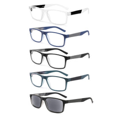 DONGDI blue light blocking reading glasses with +2.00 strength for comfortable screen reading.