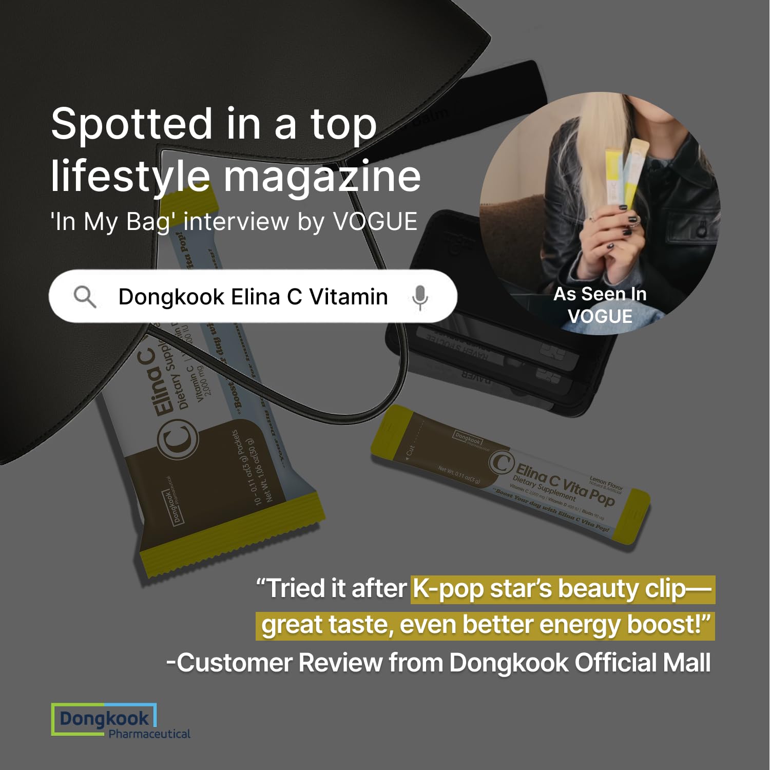 DONGKOOK Vita Pop portable 30-pack box for travel and busy days.